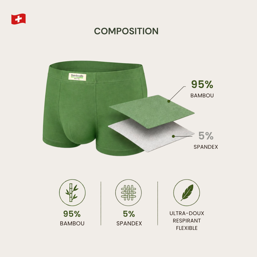 Boxers en fibre de bambou