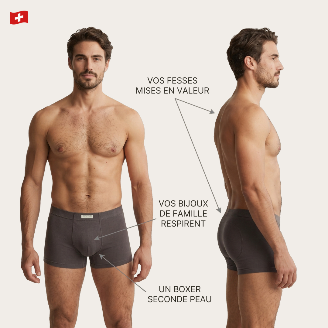 Boxers en fibre de bambou