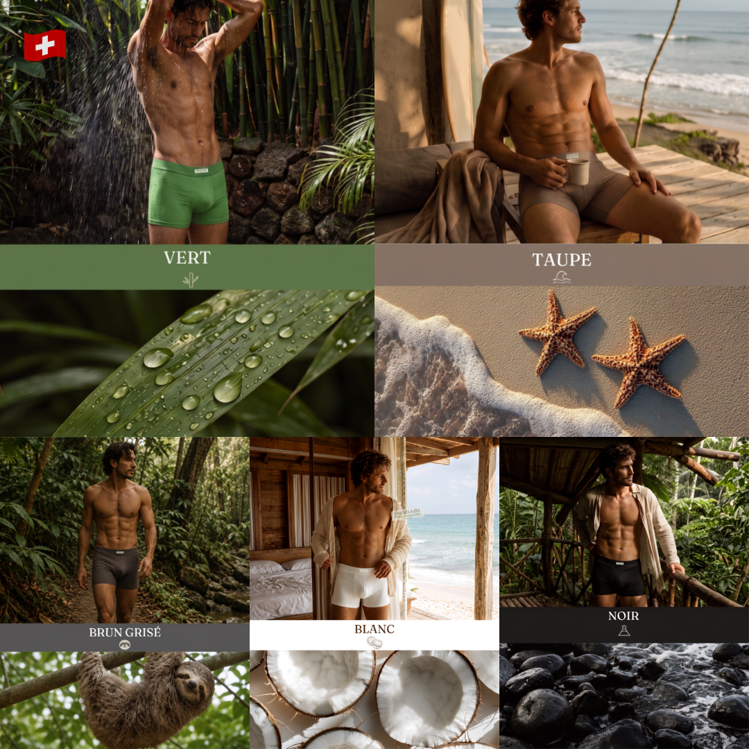 Boxers en fibre de bambou